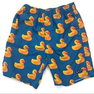 Neff ducky boys hot tub volley shorts